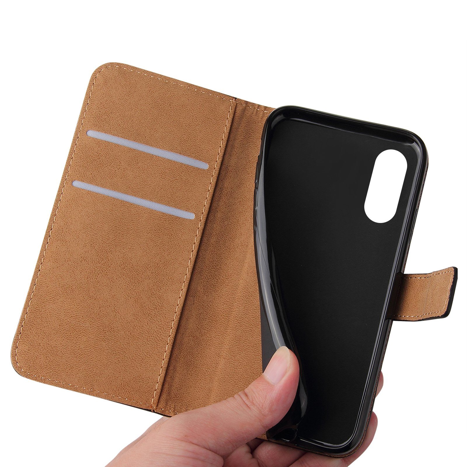 Tec-Expert Handyhülle Klapp Hülle für Huawei P20 Lite 5.84 Zoll, 5.84, Flip Case für Huawei P20 Lite