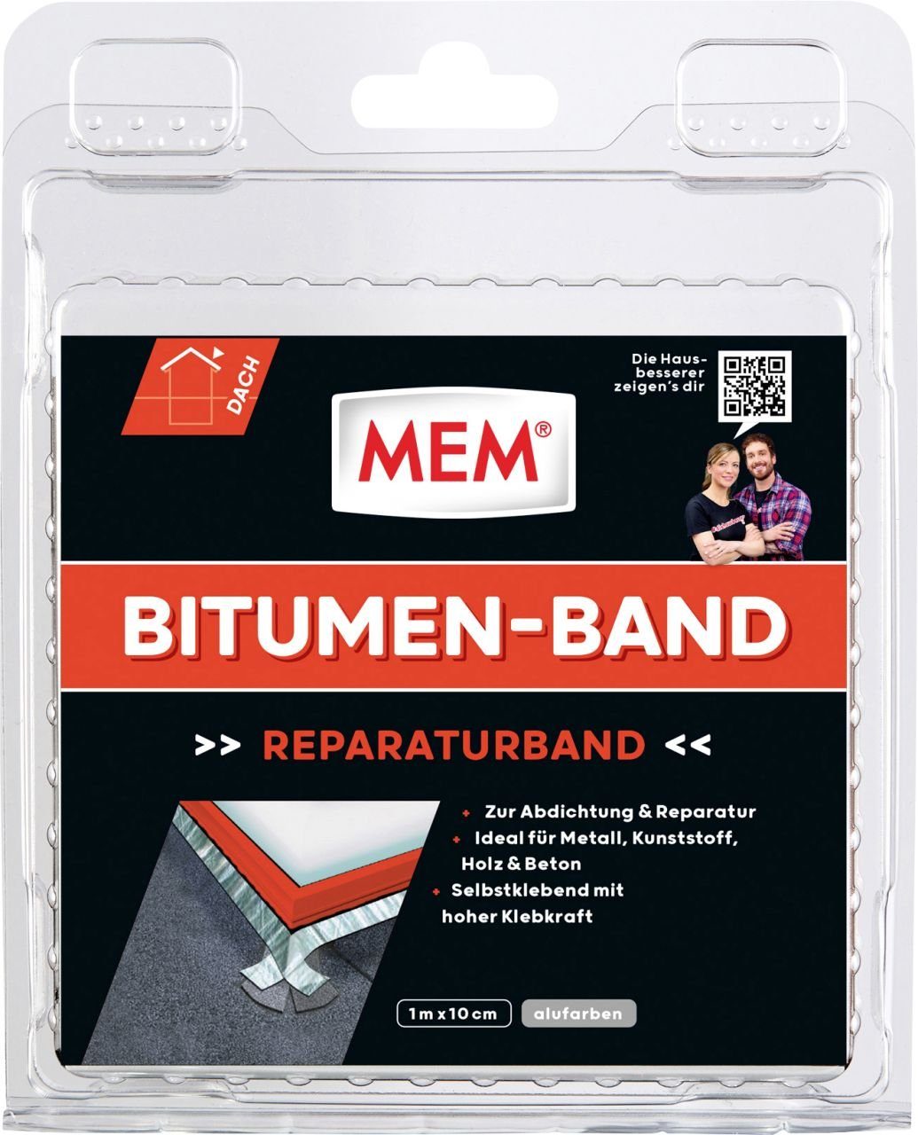 MEM Bauchemie 10 Dichtband m x 1 cm MEM alu Bitumen-Band