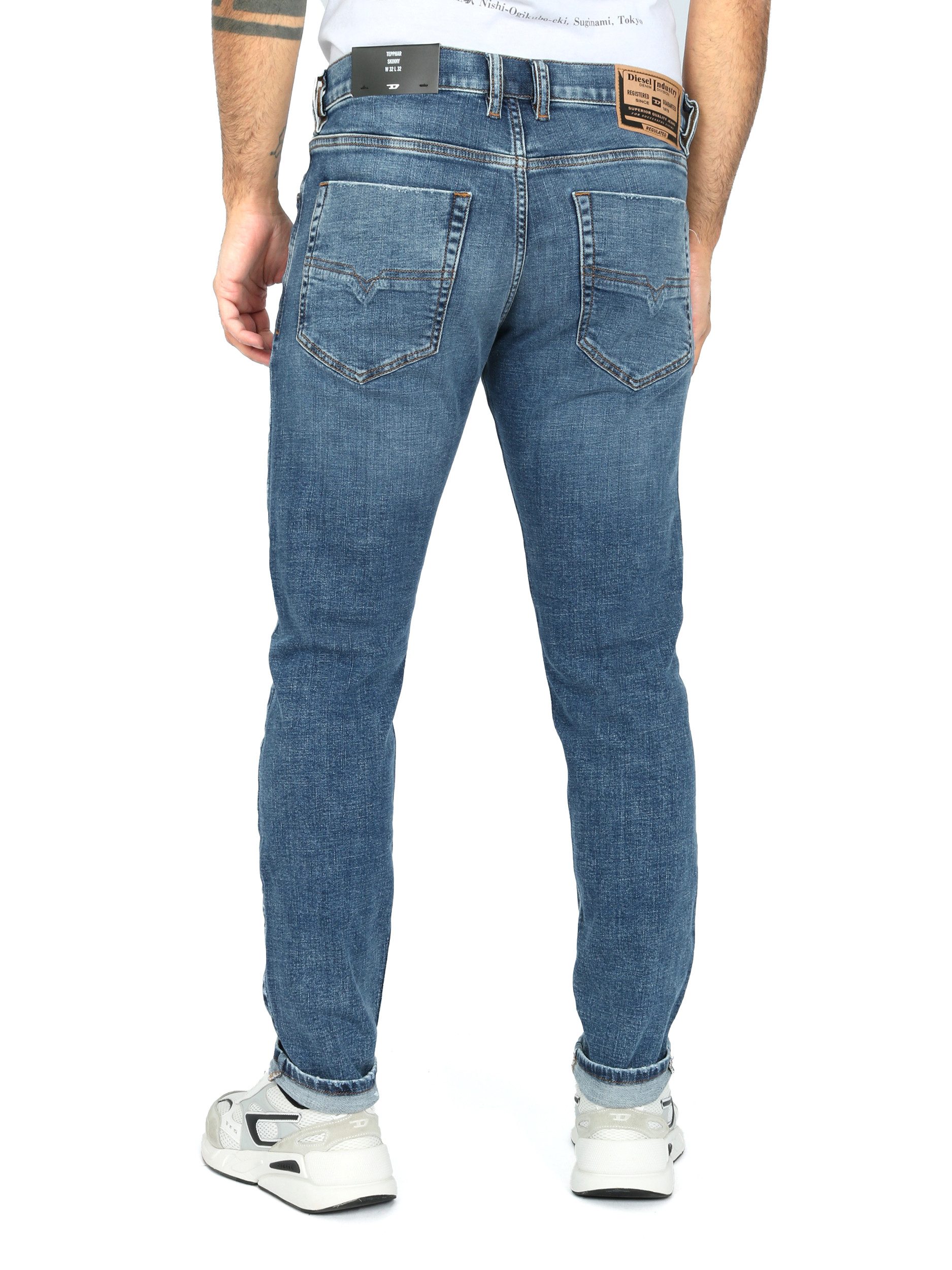 Diesel Slim-fit-Jeans Tapered Stretch Röhrenjeans - Tepphar-X R969X - Länge günstig online kaufen