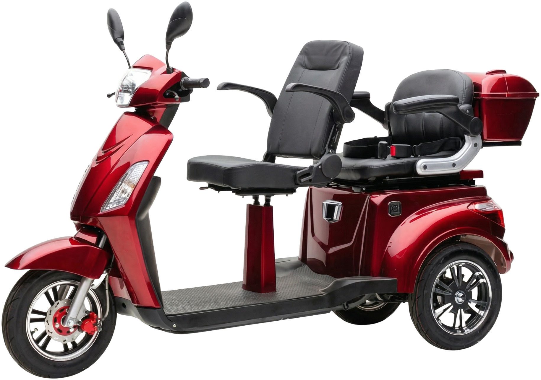 ECONELO Elektromobil, 1000 W, 25 km/h, Sicherheitsrollen gegen Kippen, 3 Geschwindigkeitsstufen