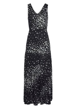 Vivance Maxikleid mit Punktedruck und V-Ausschnitt, Sommerkleid, elegantes Strandkleid