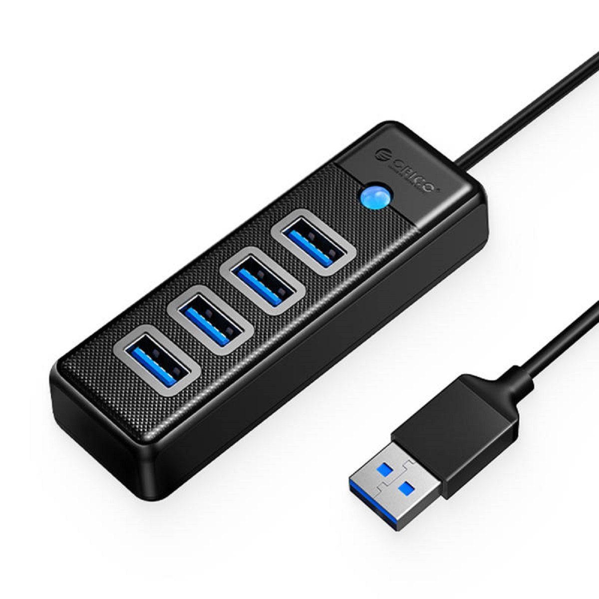 USB-Verteiler Hub Adapter USB auf 4x USB 3.0, 5 Gbps, mit 4 USB 3.0-Anschlüssen