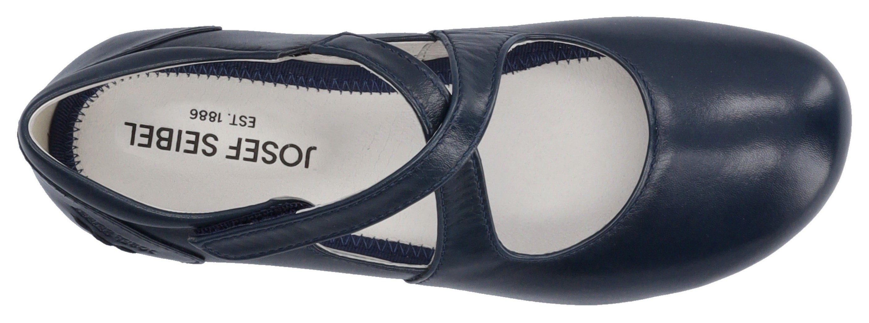 Josef Seibel Fiona 72 Riemchenballerina, Spangenschuh, Halbschuh, Festtagsschuh mit Klettverschluss