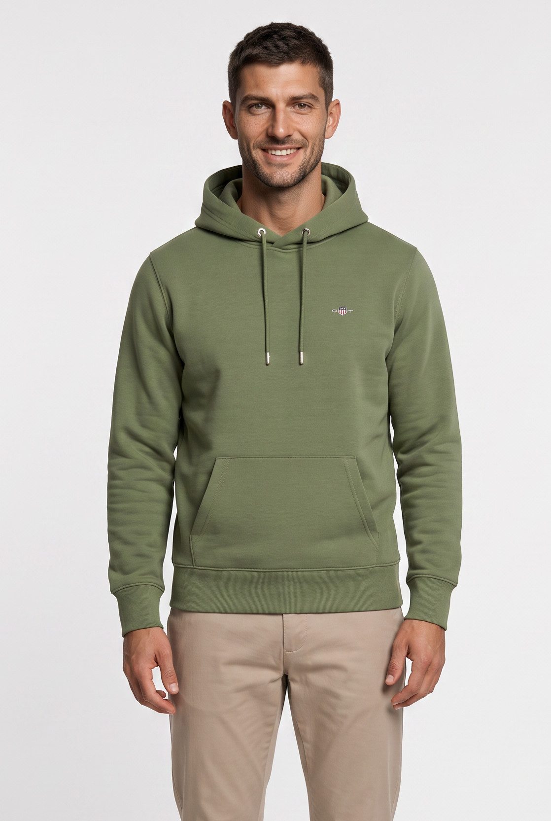 Gant Hoodie REG SHIELD HOODIE mit Logostickerei auf der Brust