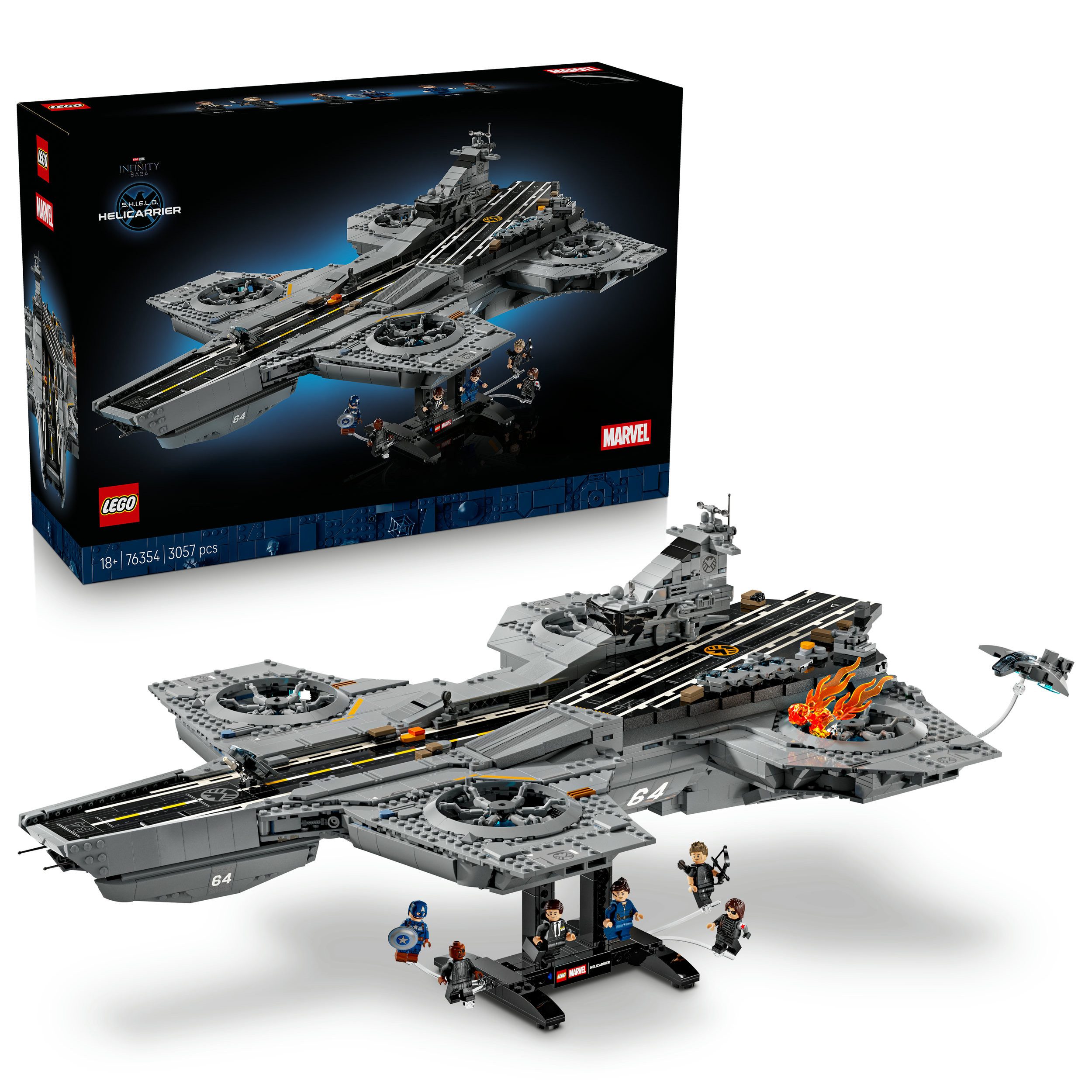 LEGO® S.H.I.E.L.D.-Helicarrier (76354), LEGO Super Heroes Konstruktionsspielsteine, (3057 St), Made in Europe