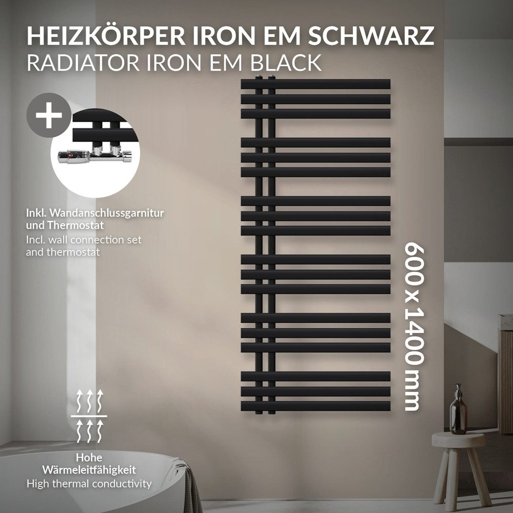LuxeBath Badheizkörper Iron EM Heizkörper Handtuchtrockner günstig online kaufen