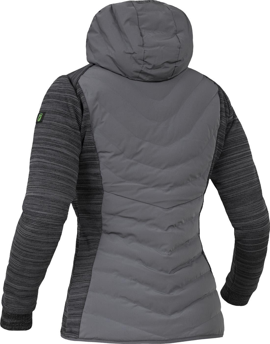 Arbeitsjacke Arbeitshose Leibwächter (1-tlg) 46 Größe Damen-Hybridjacke grau