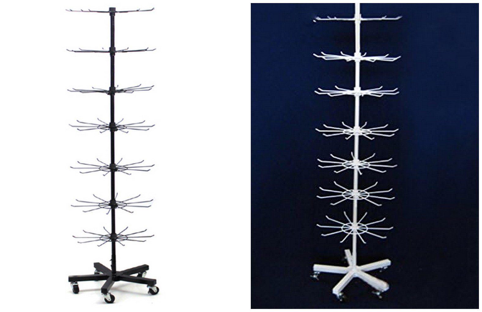 Yudu Schmuck Etagere Verkaufsständer mit 7 Etage Metall mit 5 Füßen günstig online kaufen