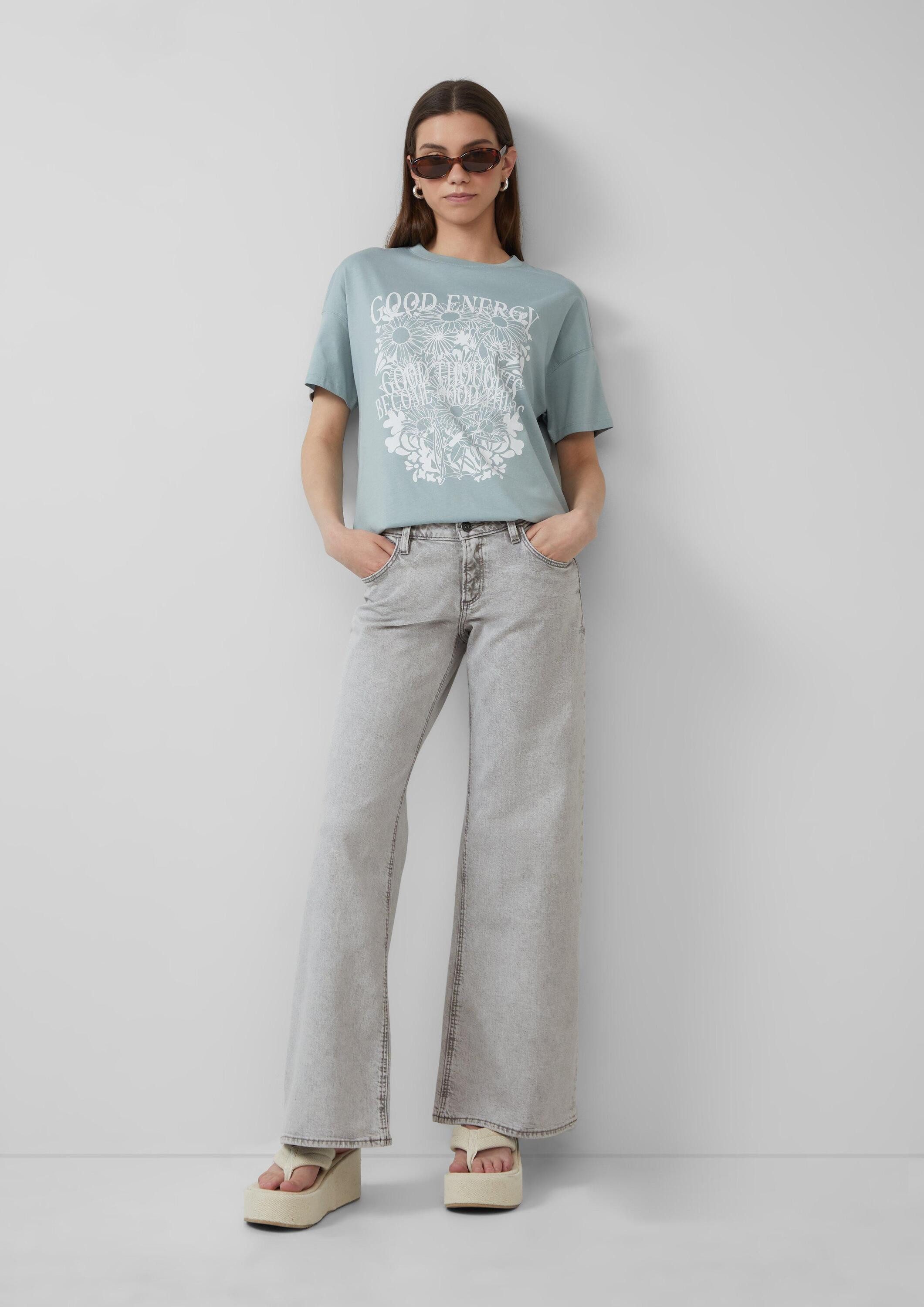 QS Weite Jeans Jeans-Hose CATIE Jeans Catie / Slim Fit / Low Rise / Wide Leg