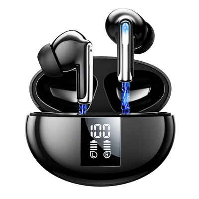 Yuede Bluetooth Kopfhörer, In-Ear Kopfhörer Kabellos mit 2000mAh LED-Ladebox In-Ear-Kopfhörer (Immersives HIFI-Stereo, Bluetooth Kopfhorer mit LED-Ladebox, ENC HD Anruf, One Step Pairing, 10-mm-Schwingspule)