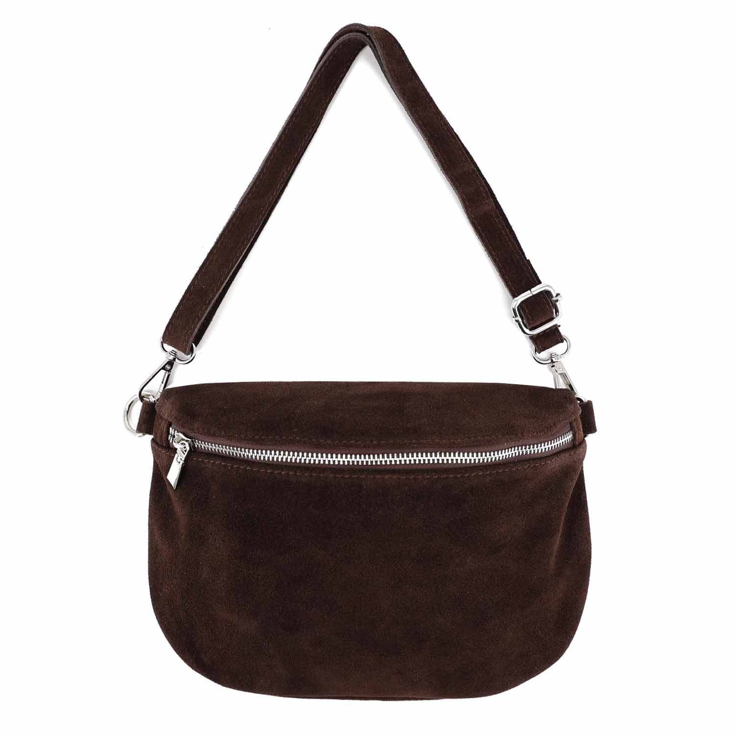 Bauchtasche Damen Wildleder Gürteltasche Brusttasche CrossBody Handytasche