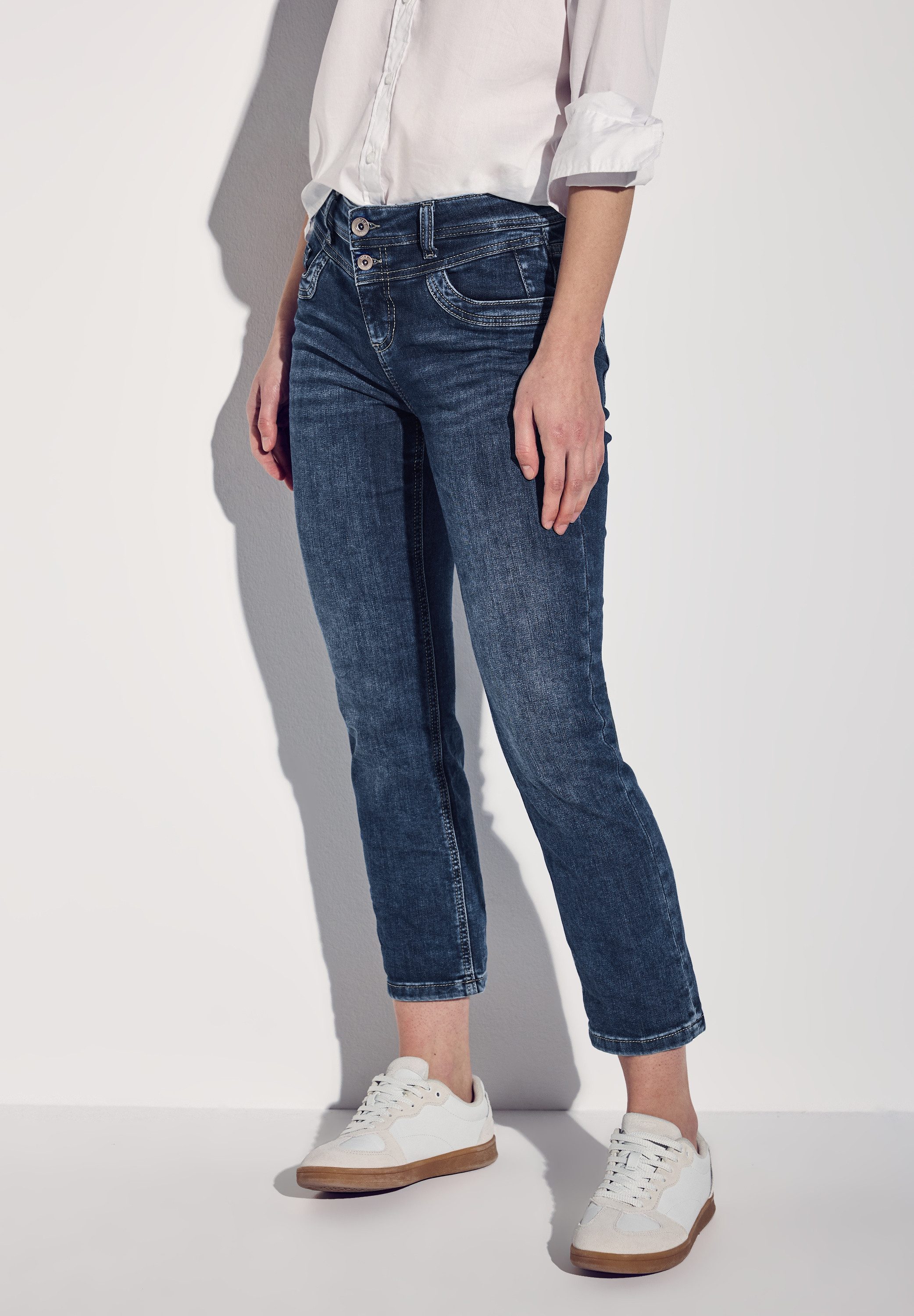 STREET ONE Comfort-fit-Jeans softer Materialmix