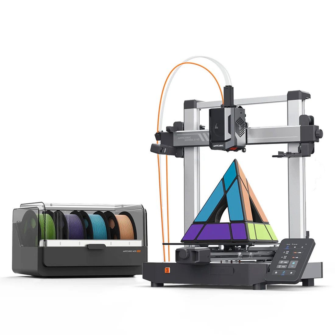 ANYCUBIC 3D-Drucker Anycubic Kobra 3 V2 Combo, Multicolor- & Multimaterialdruck mit ACE Pro