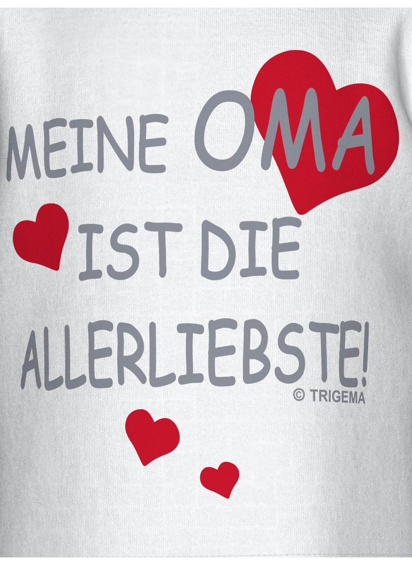 Trigema T-Shirt TRIGEMA T-Shirt Omas Liebling (1-tlg)