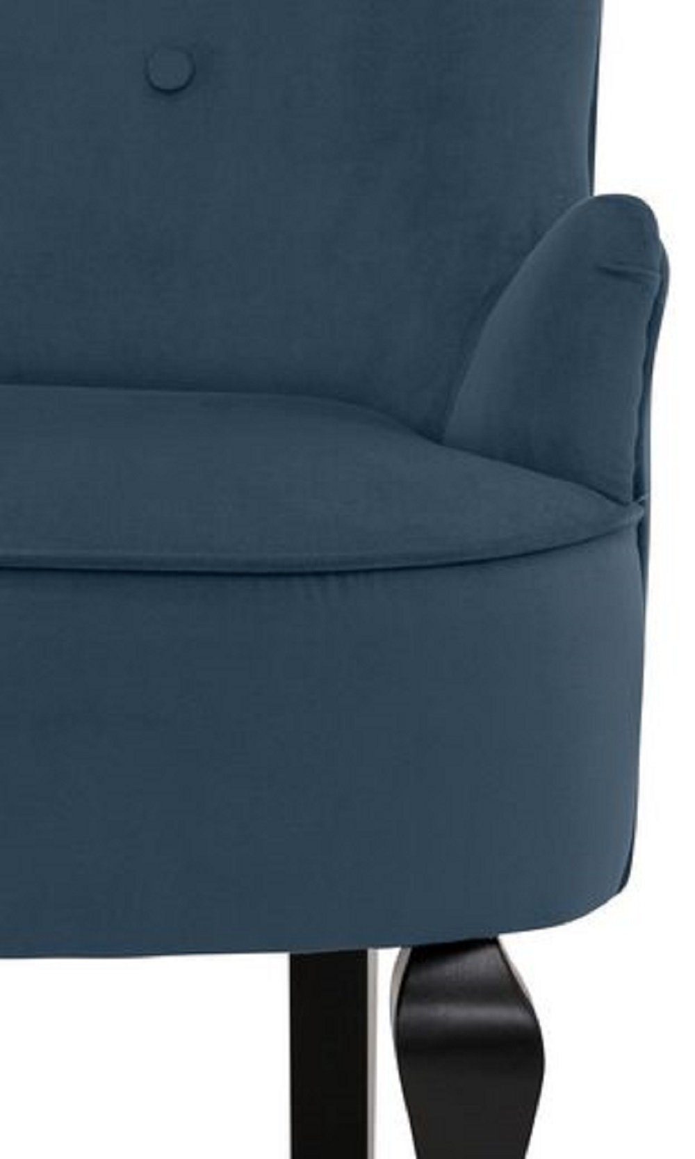 loft24 Sessel Dante (Sessel mit Hocker), mit Hocker, Samtbezug