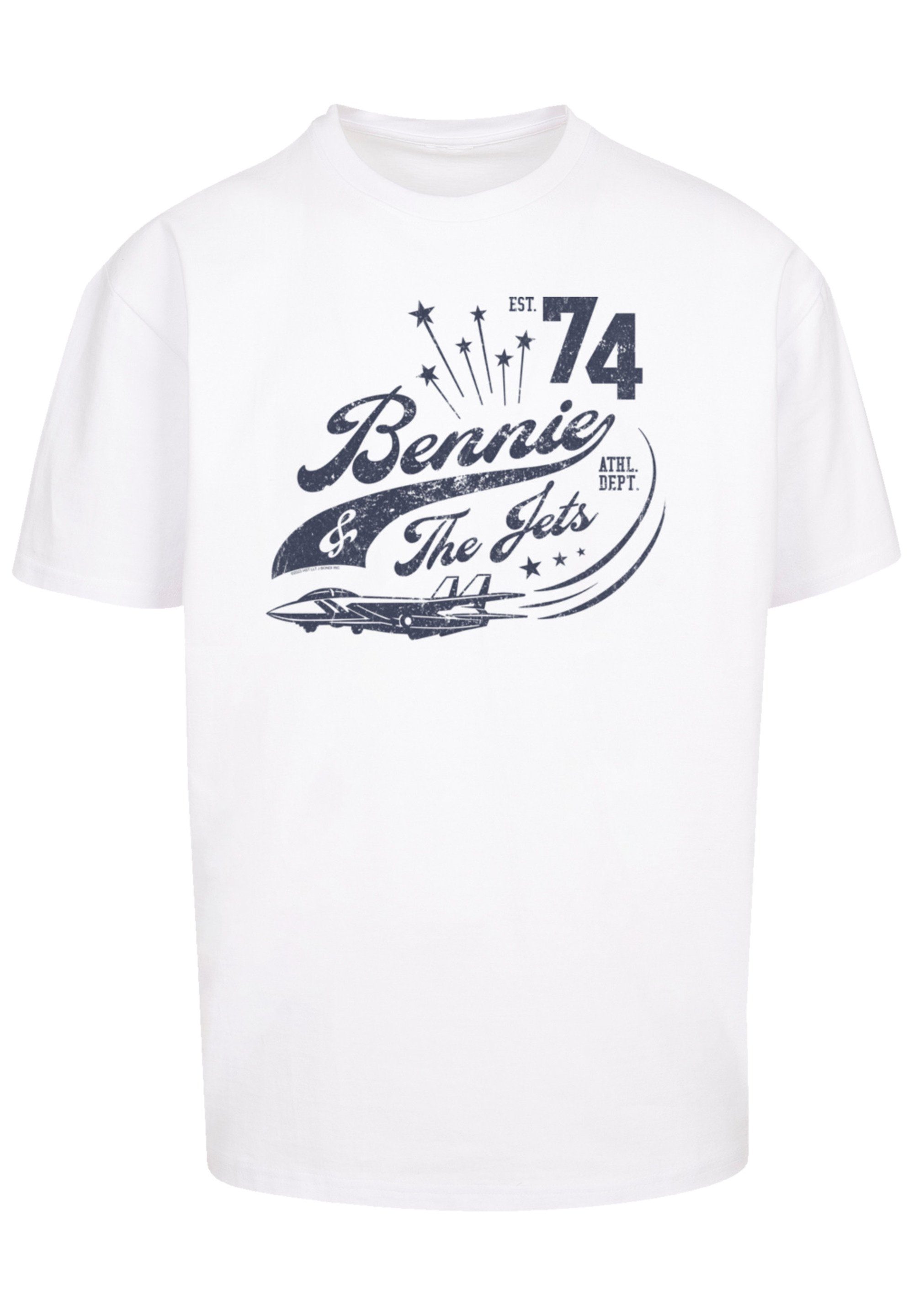 Logo F4NT4STIC Elton weiß Bennie The And Band, T-Shirt John Jets Musik,