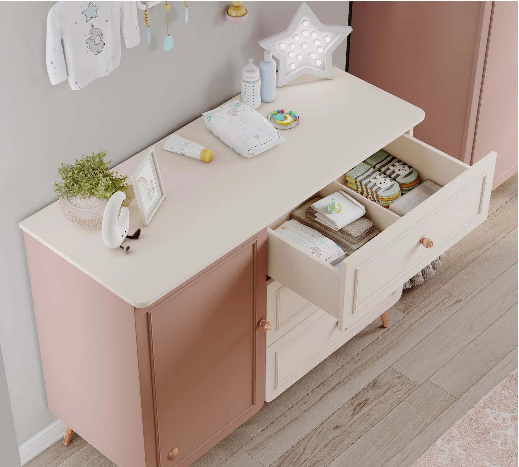 Möbel-Zeit Kommode ELEGANCE mit Tür
