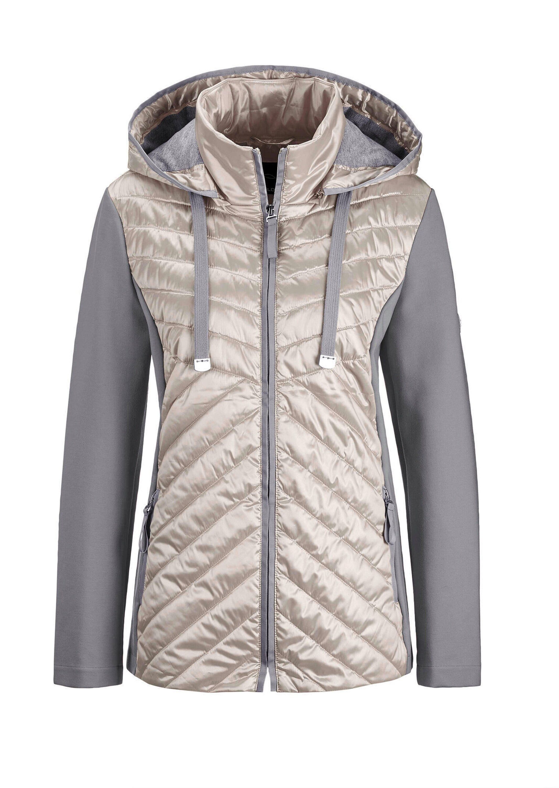 Outdoorjacke Steppjacke mit abnehmbarer Kapuze