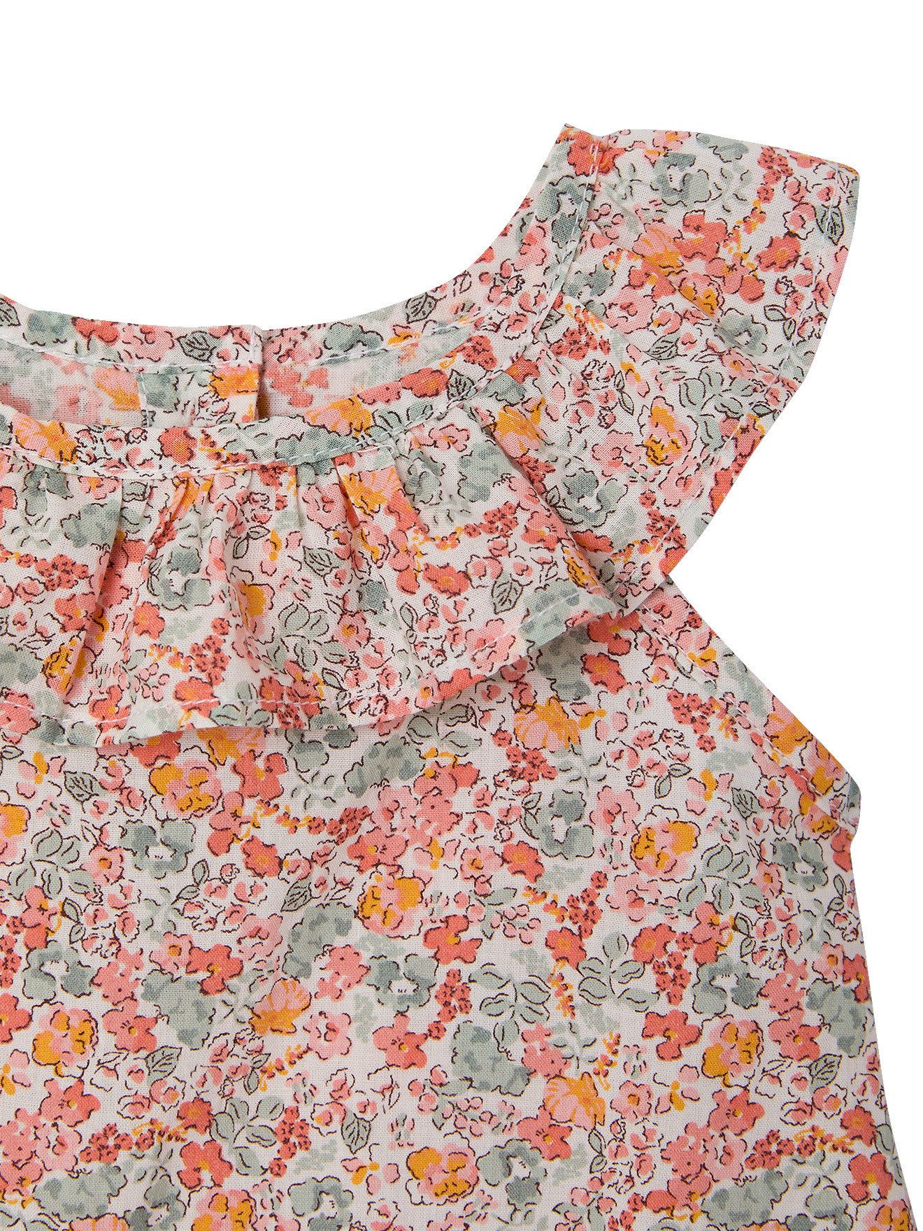 vertbaudet Kurzarmbluse Ärmellose Bluse mit Print Mädchen Baby