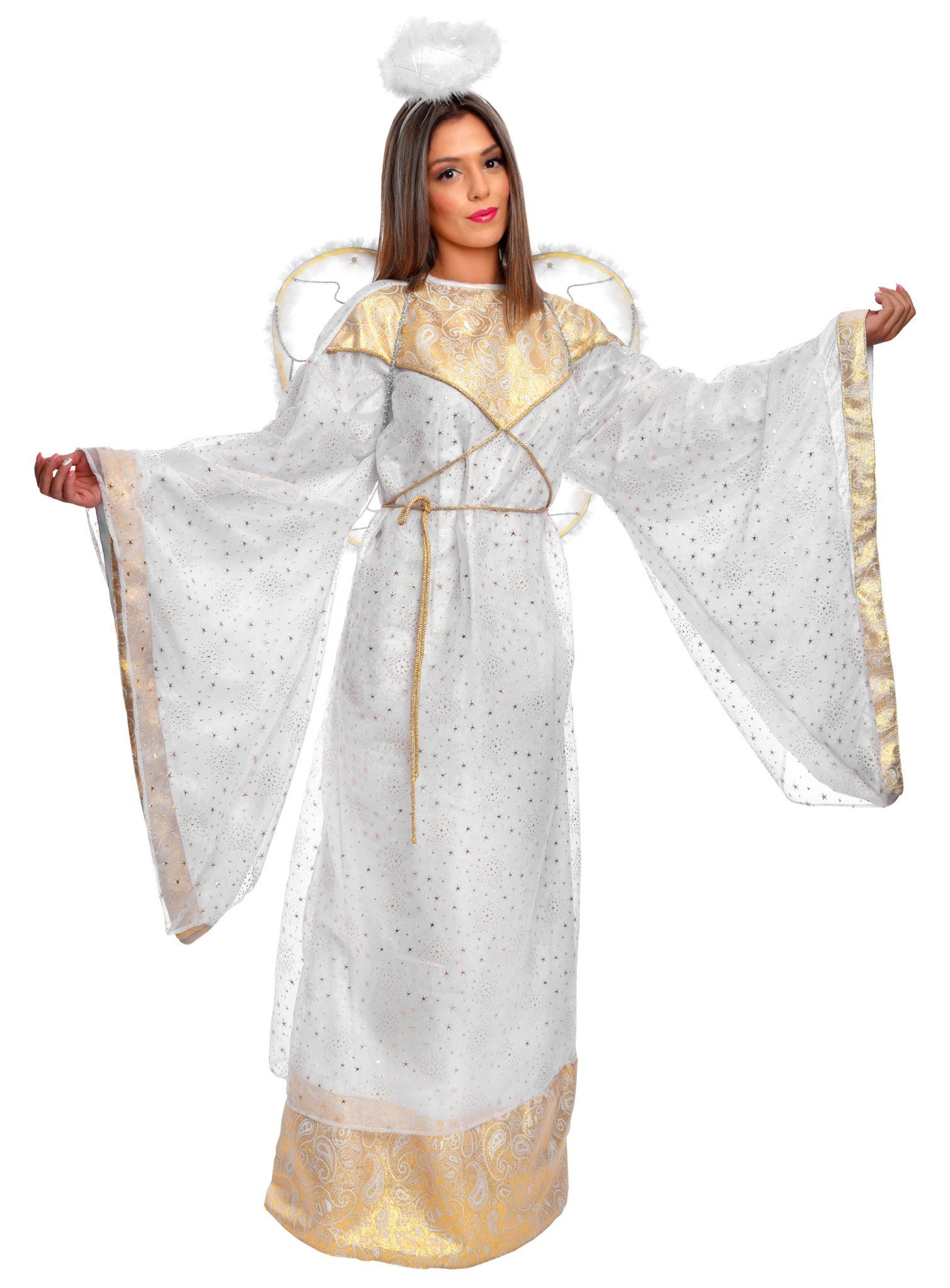 Metamorph Engel-Kostüm Goldener Weihnachtsengel Kostüm, Hosianna! Himmlisch günstig online kaufen