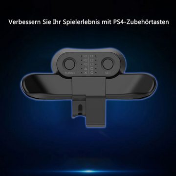 Tadow Rücktasten Ansatzstück für PS4-Gamepad,Back Joystick,PS4 zubehör PlayStation 4-Controller (Turbo-Funktion,10 Funktionstasten)