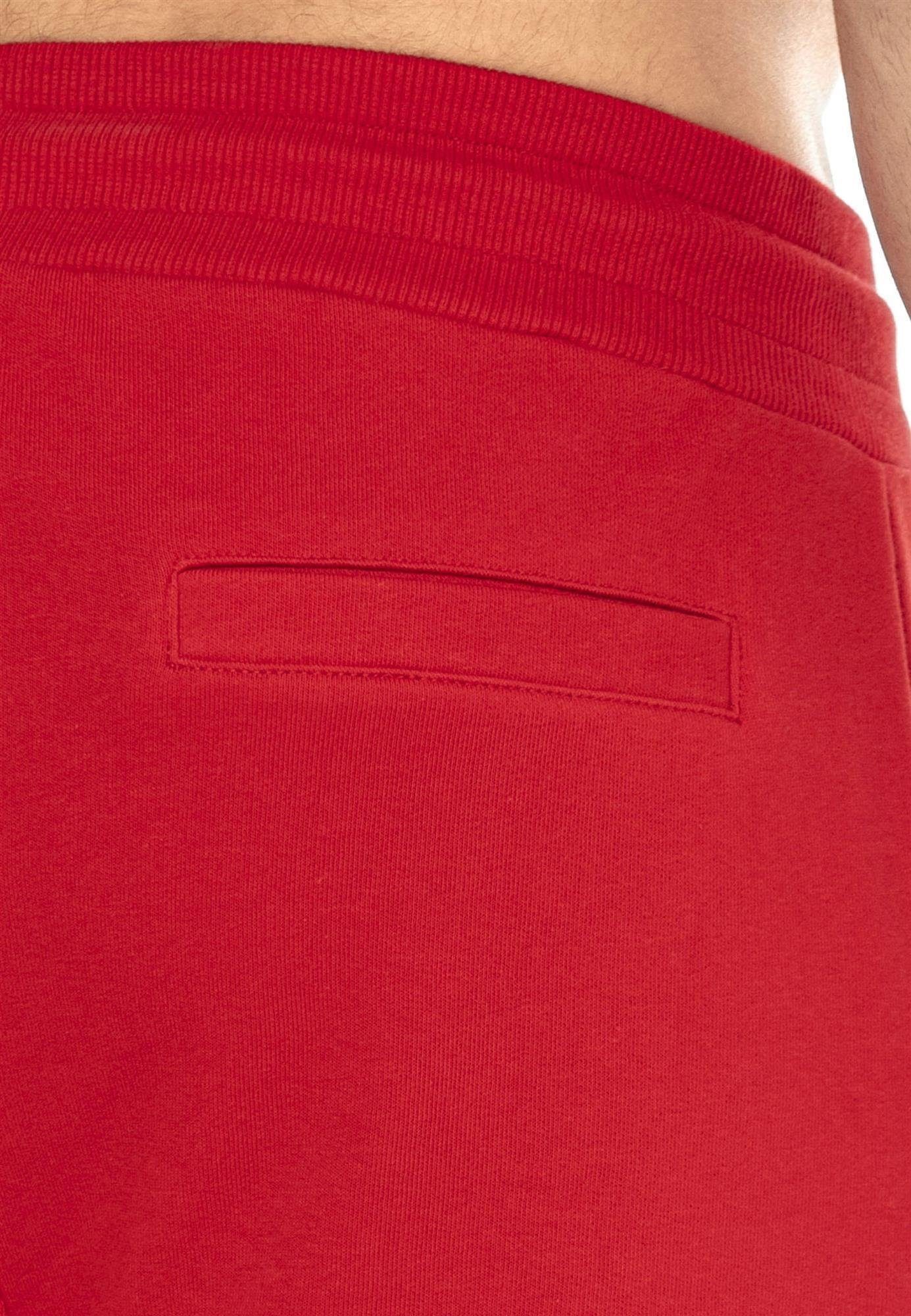 RedBridge Jogginghose mit Jogger High Rot Bund Brandlogo Quality elastischer