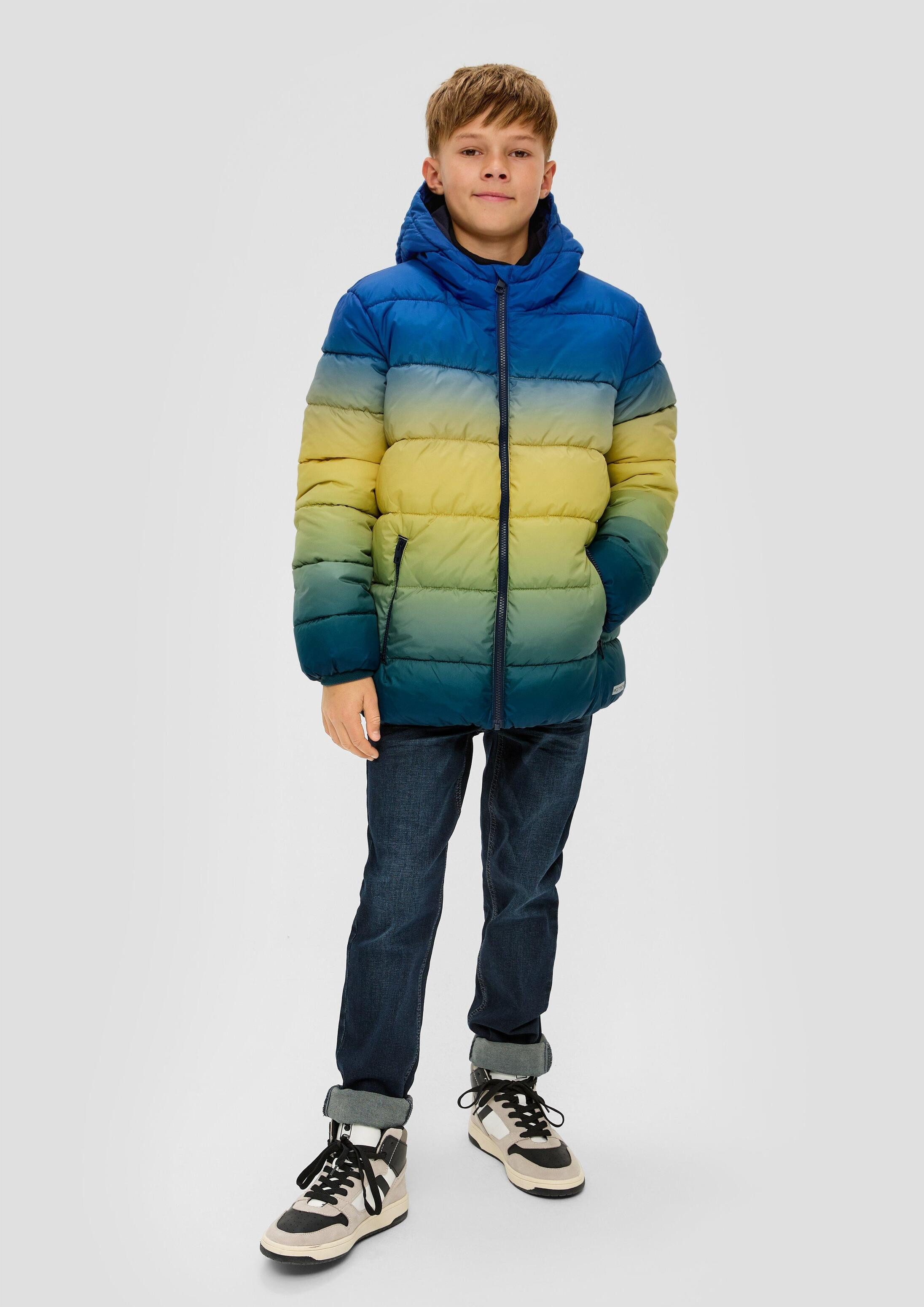 s.Oliver Winterjacke Outdoor-Jacke Steppjacke mit Farbverlauf