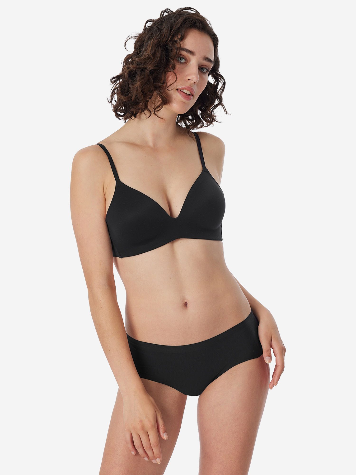 Schiesser Panty Invisible Cotton (4-St) Pantyslip, Boyshort, Unterwäsche