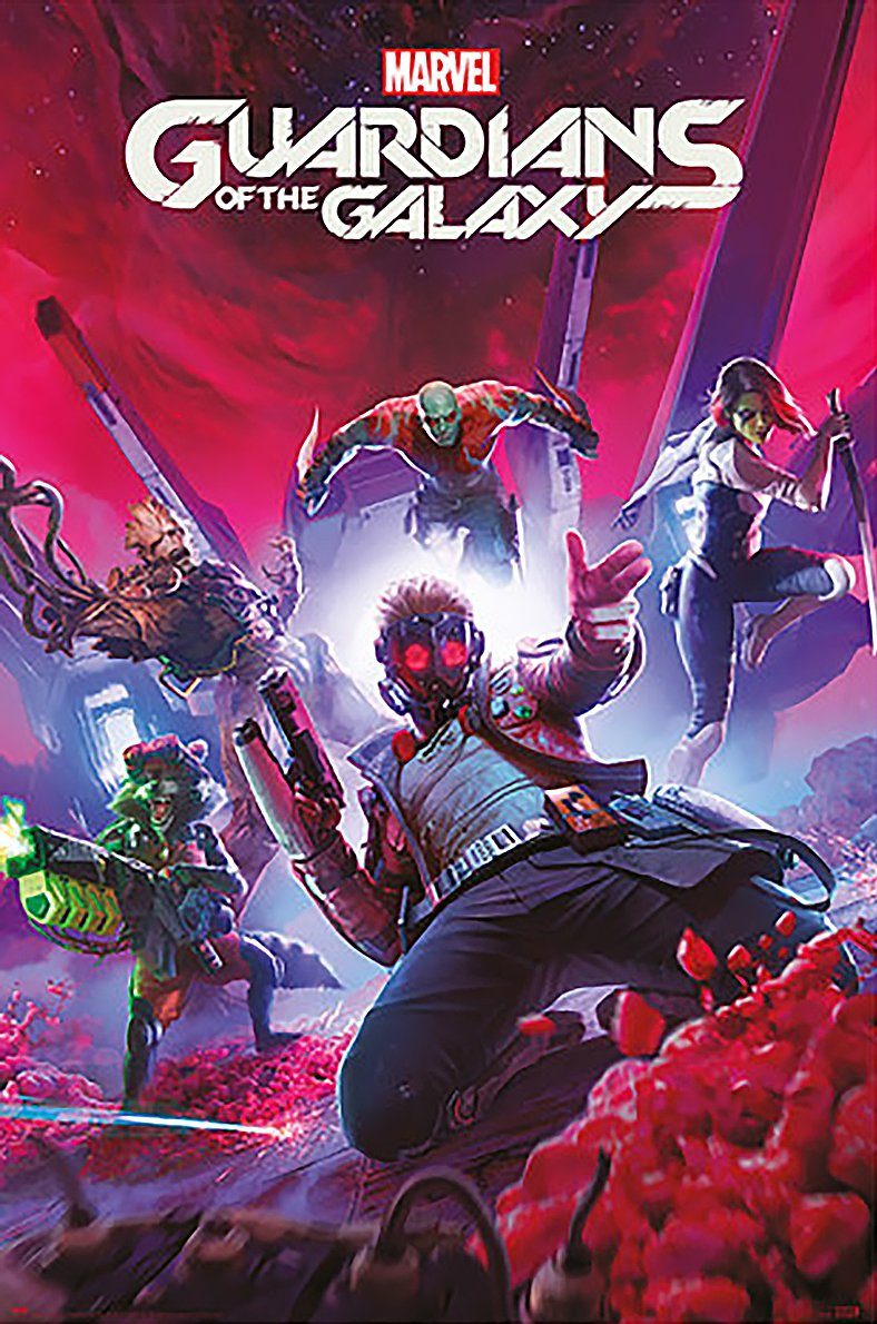Grupo Erik Poster Guardians of the Galaxy Poster Videospiel Cover 61 x 91,5 cm