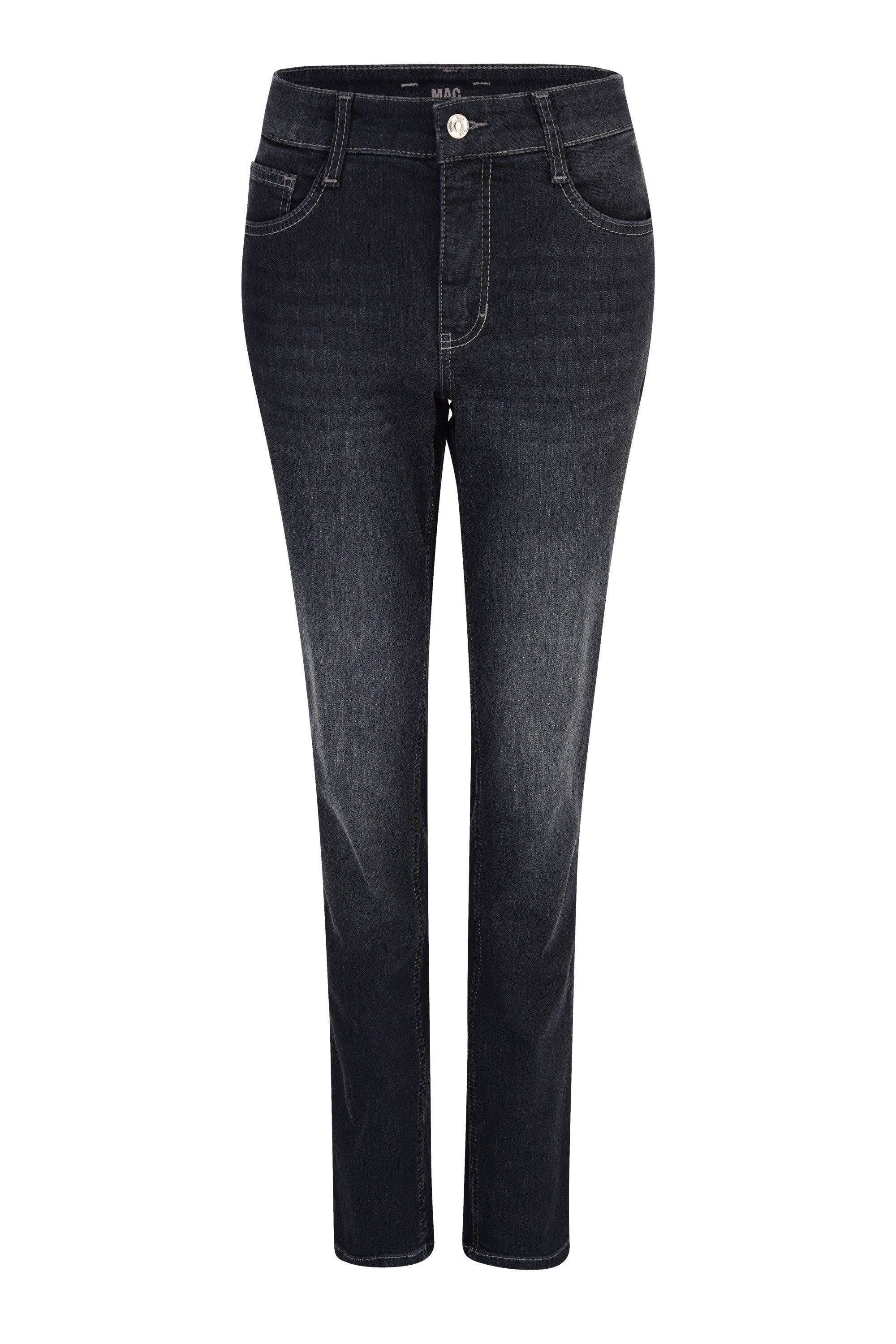 Stretch-Jeans MAC MELANIE PIPE black used wash 5044-90-0387 D948