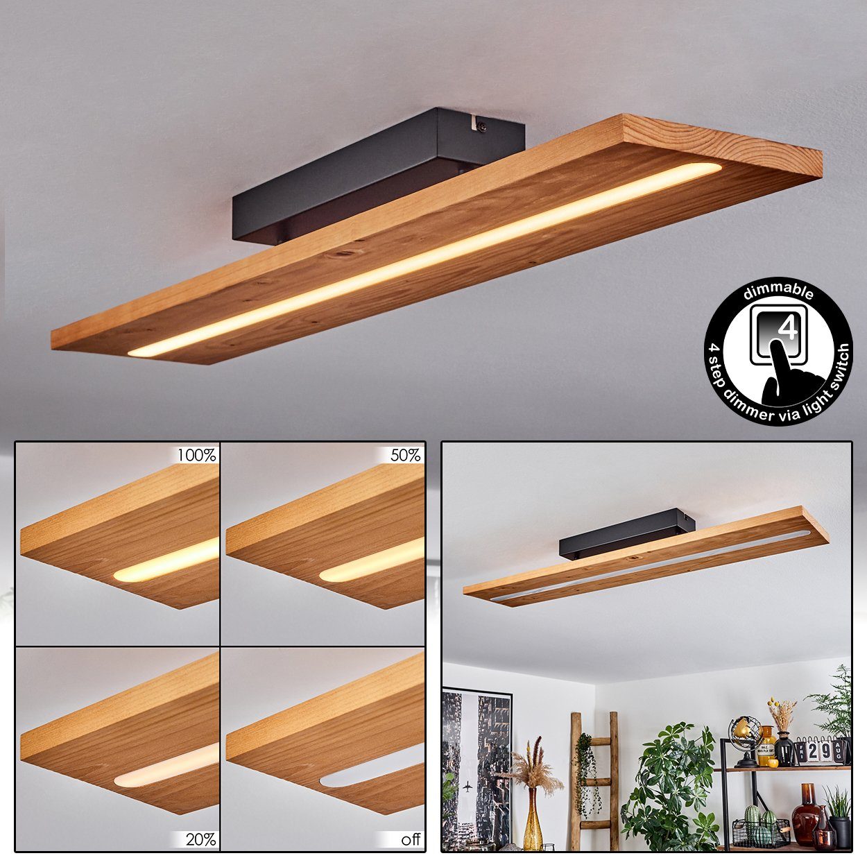 hofstein Deckenleuchte »Volano« dimmbare Deckenlampe aus günstig online kaufen