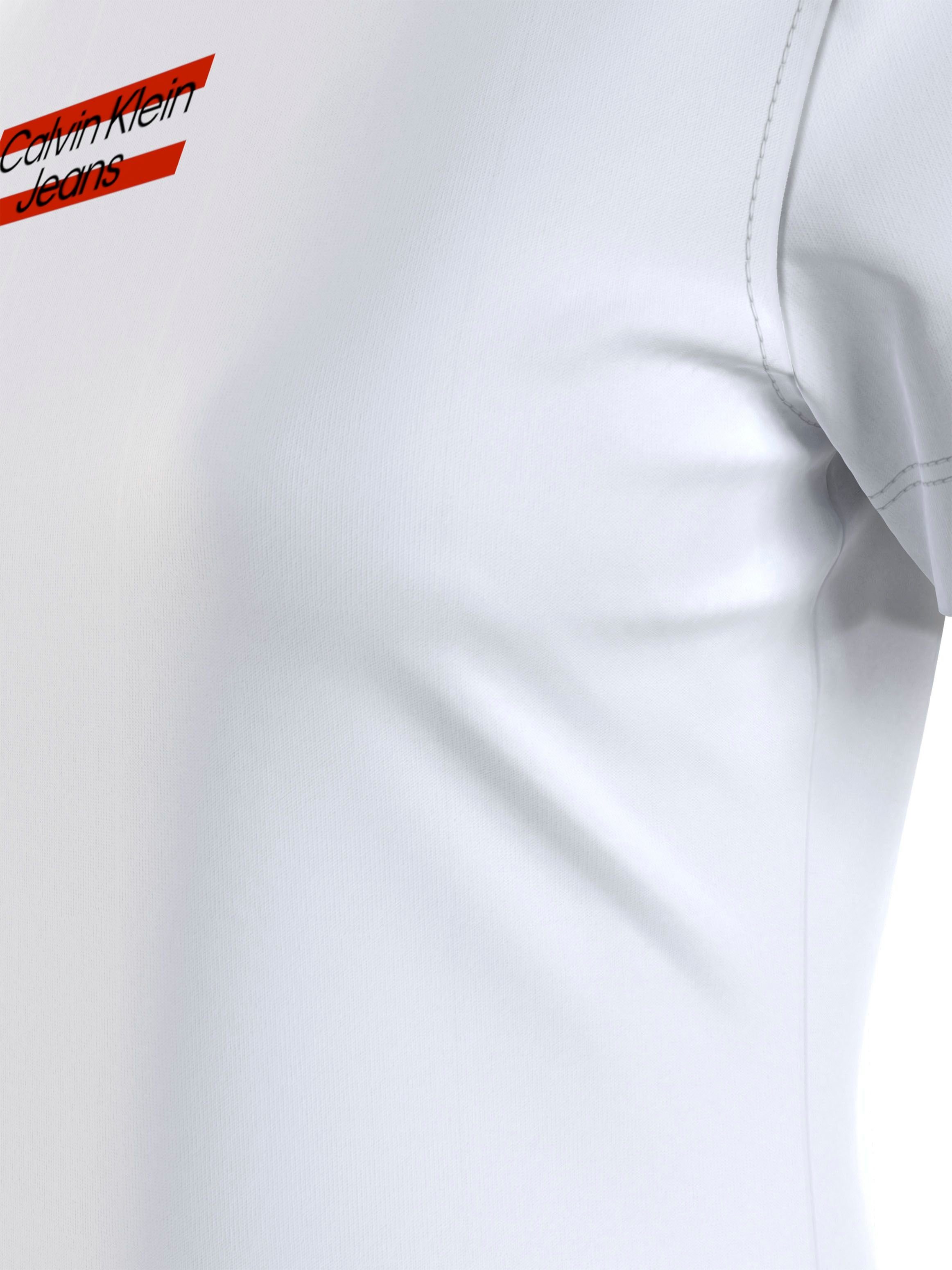 Calvin Klein Jeans reiner T-Shirt weiß aus Baumwolle