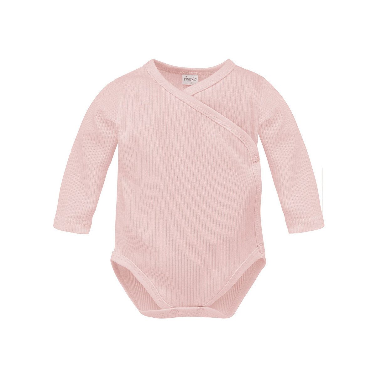 PINOKIO Langarmwickelbody Basic Mädchen (1-tlg) Body, Langarmbody, Wickelbody, Mädchenbody, Einteiler