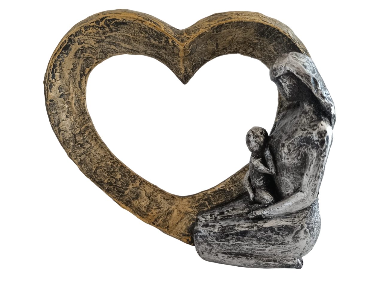 VITALWORXX Dekofigur Skulptur Mutter mit Kind günstig online kaufen
