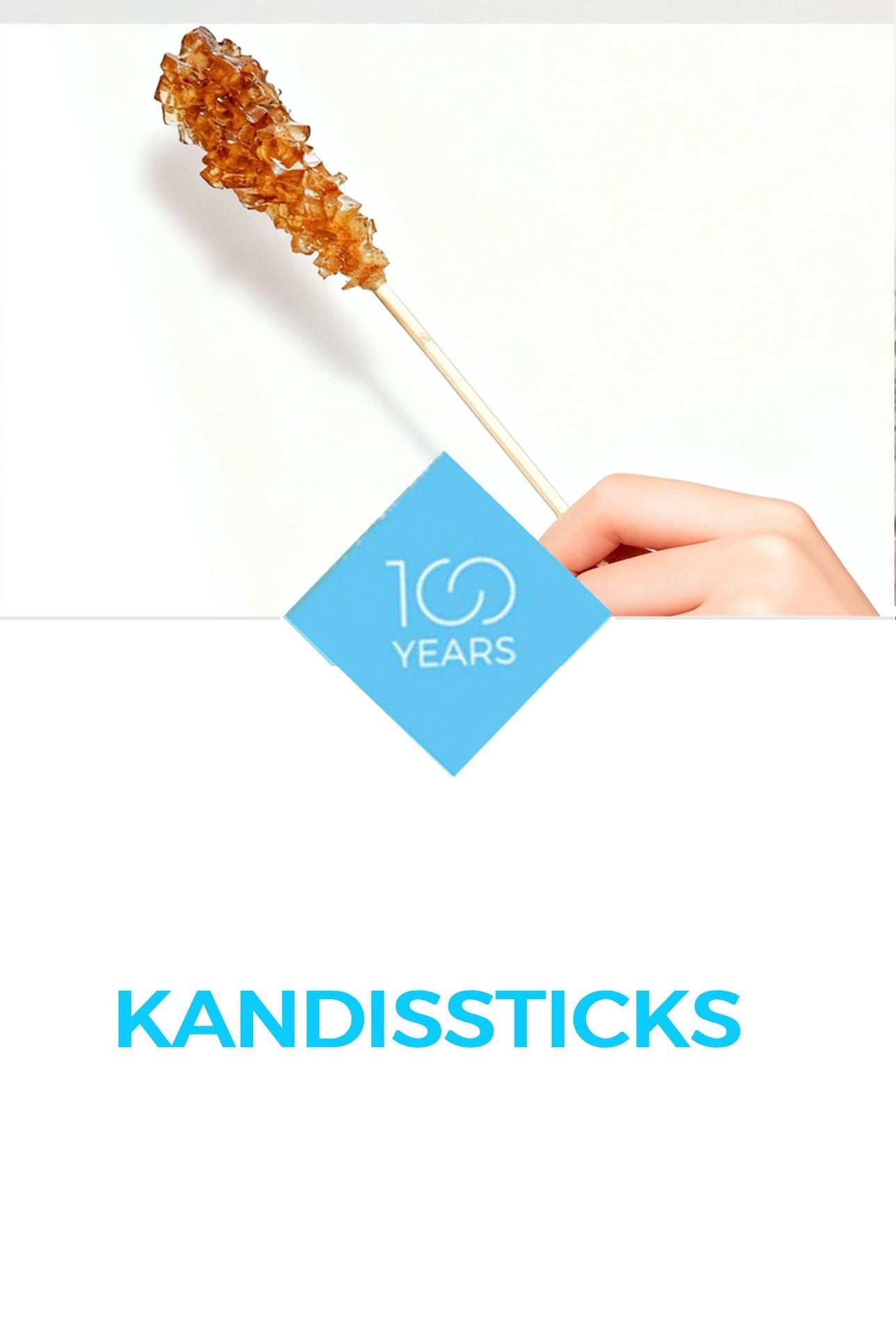 100years Süßungsmittel 100years - Premium Kandissticks braun – Bild 2 von 5