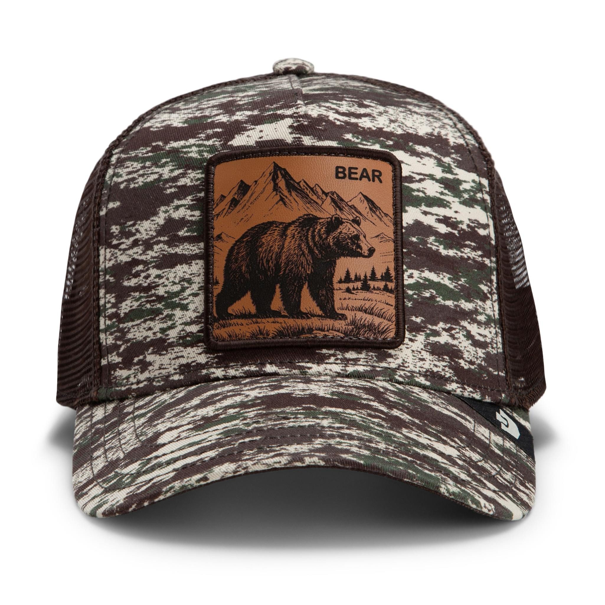 GOORIN Bros. Trucker Cap Goorin Bros. OG Trucker Cap Core Mesh Camo Engraved Bear Camouflage (Basecap, Basecap, Meshcap, Trucker Kappe)