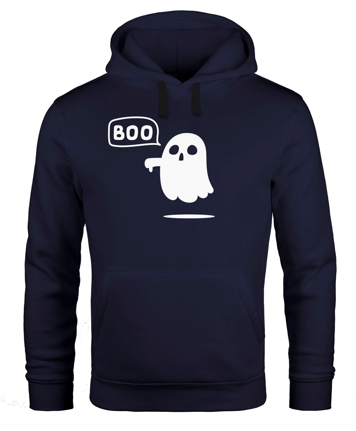 MoonWorks Hoodie Kapuzen-Pullover Herren Geist BOO Gespenst Halloween Hoodie Männer