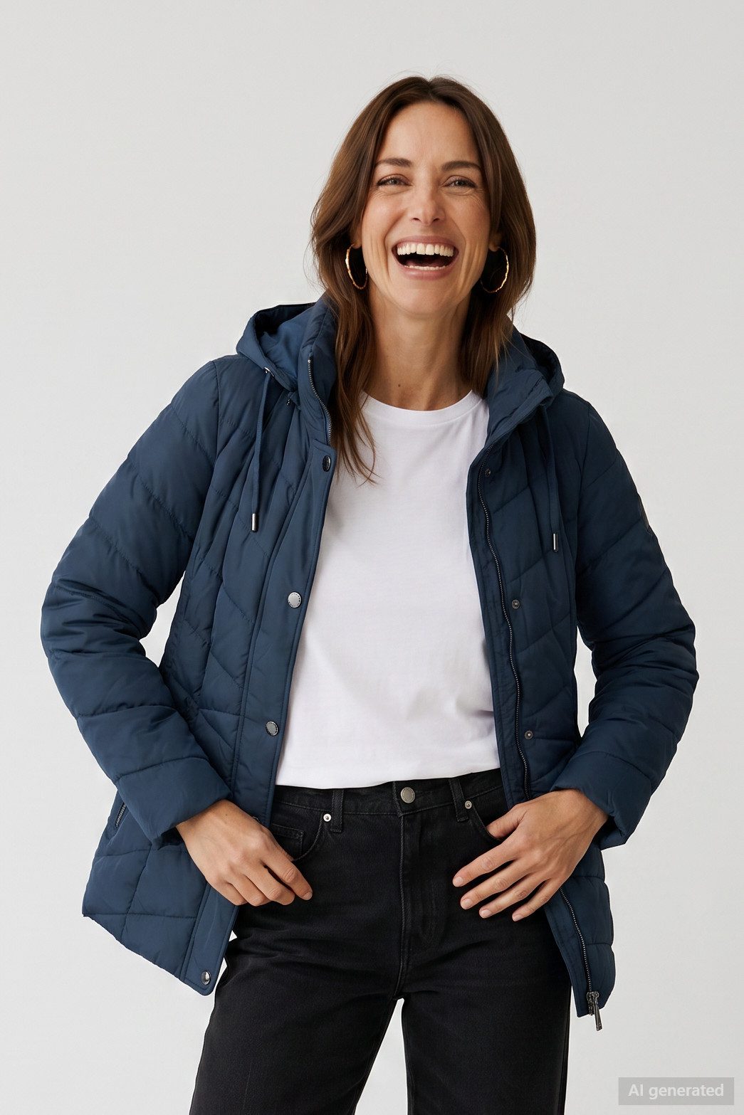 Barbara Lebek Steppjacke wattierte Damenjacke, Herbstjacke oder Übergangsjacke