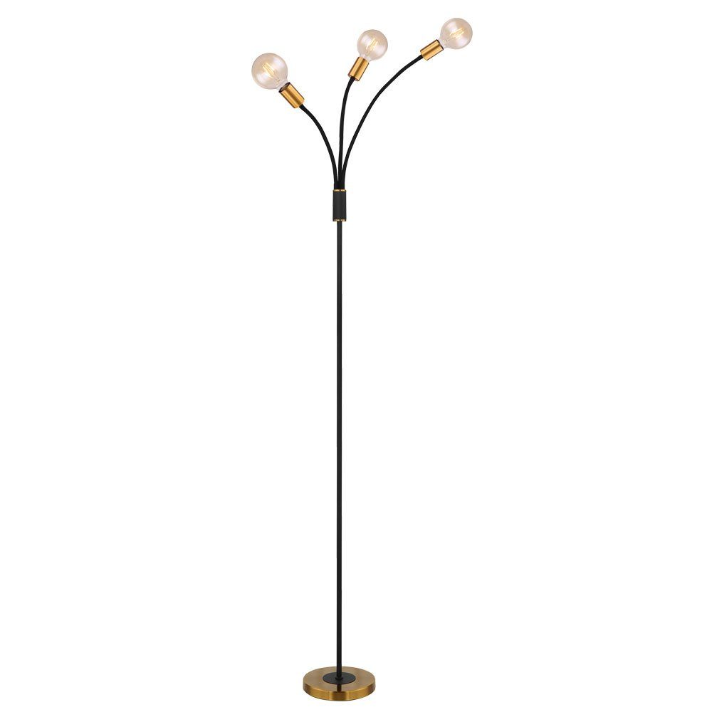 etc-shop Schlafzimmerleuchte Standlampe Stehleuchte nicht Retro schwarz Leuchtmittel Stehlampe, inklusive,