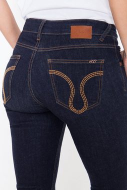ATT Jeans Gerade Jeans Stella mit Ziersteppungen, Straight Cut