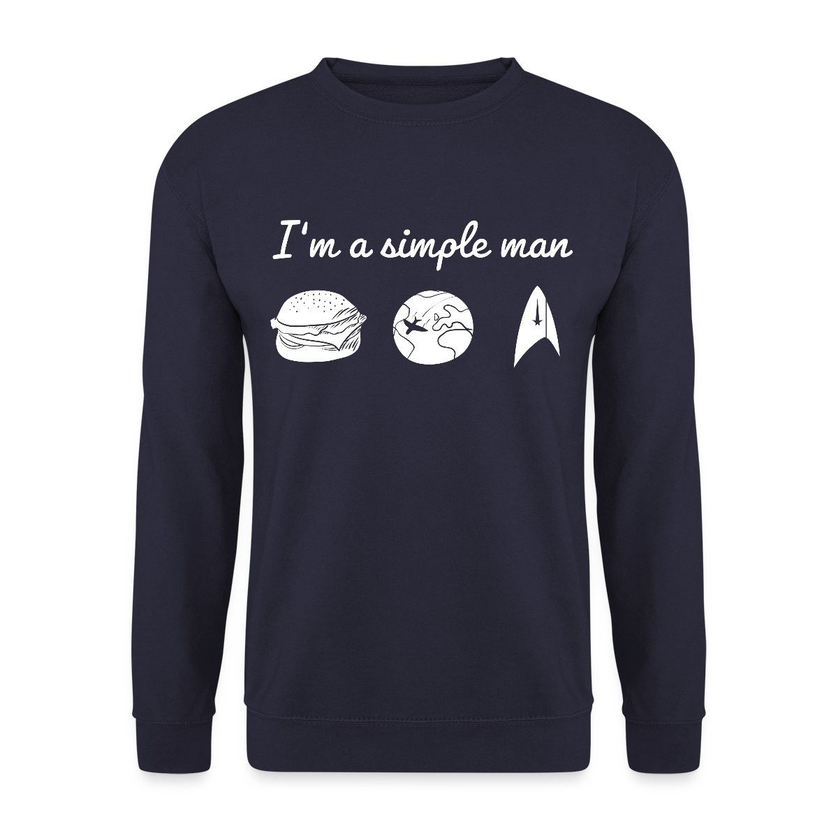 Sweatshirt Star Trek Discovery I'm A Simple Man Unisex Pullover