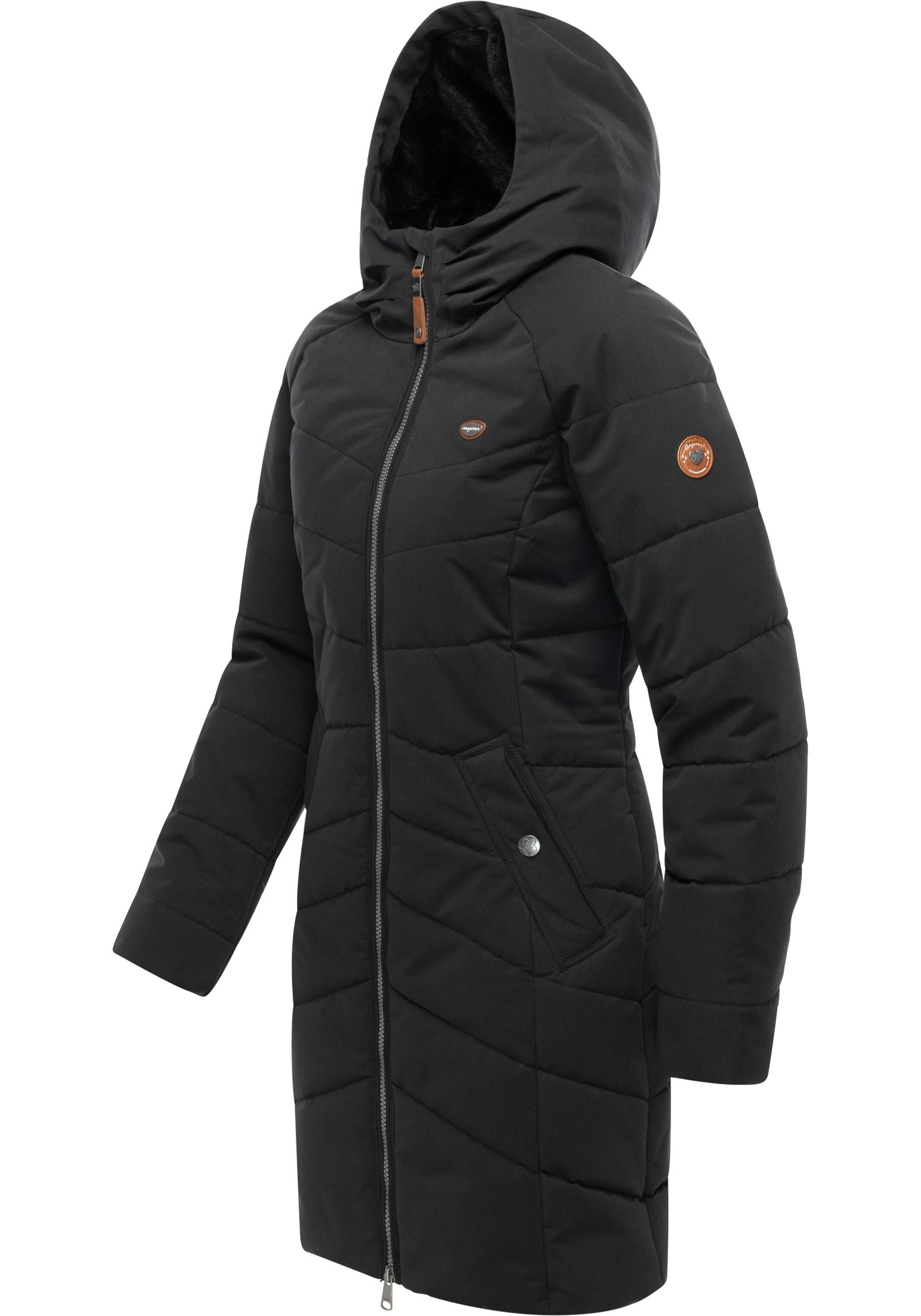 Ragwear Wintermantel Noita YOUMODO Winter Steppmantel mit Kapuze