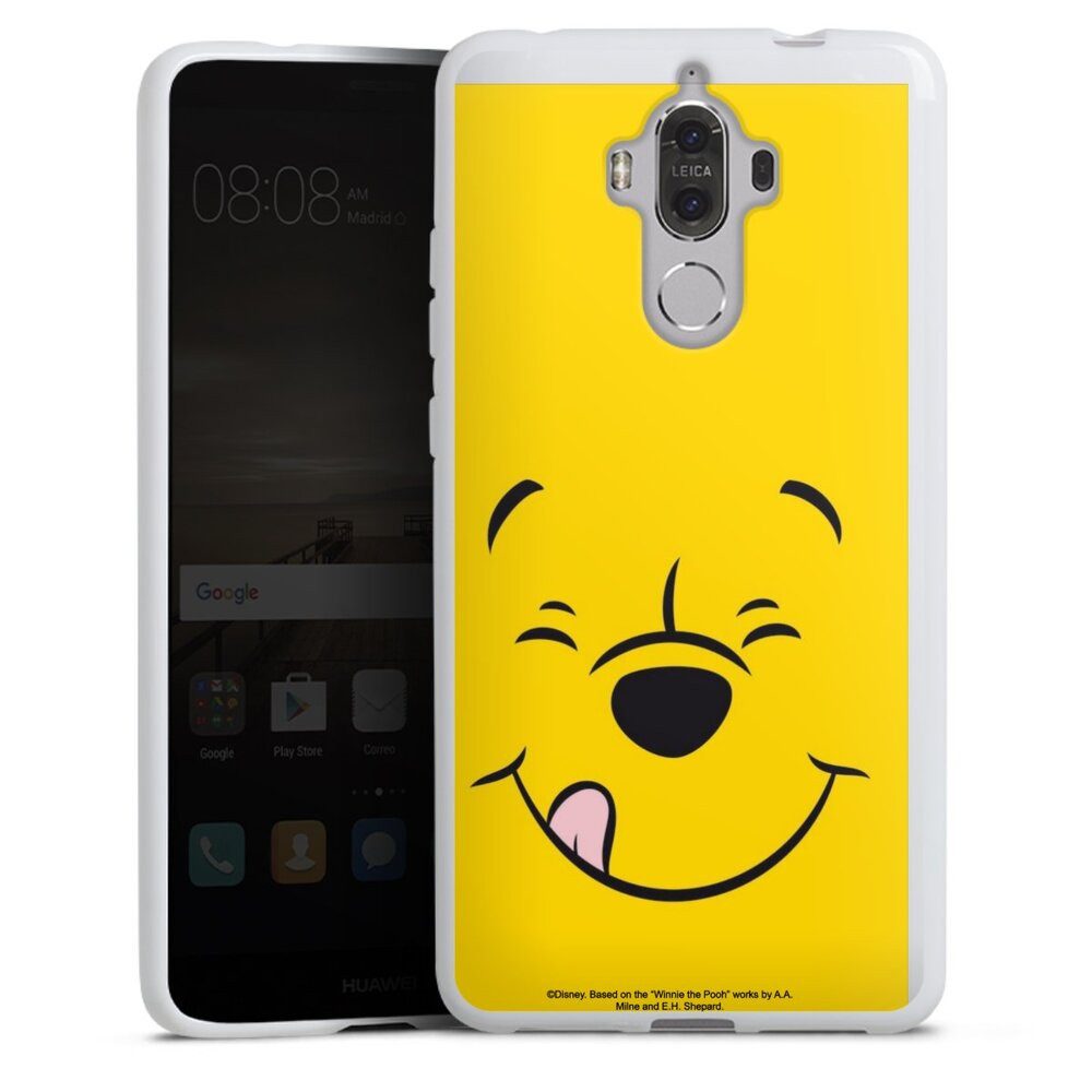 DeinDesign Handyhülle Winnie Puuh Offizielles Lizenzprodukt Disney Puuh Closeup, Huawei Mate 9 Silikon Hülle Bumper Case Handy Schutzhülle