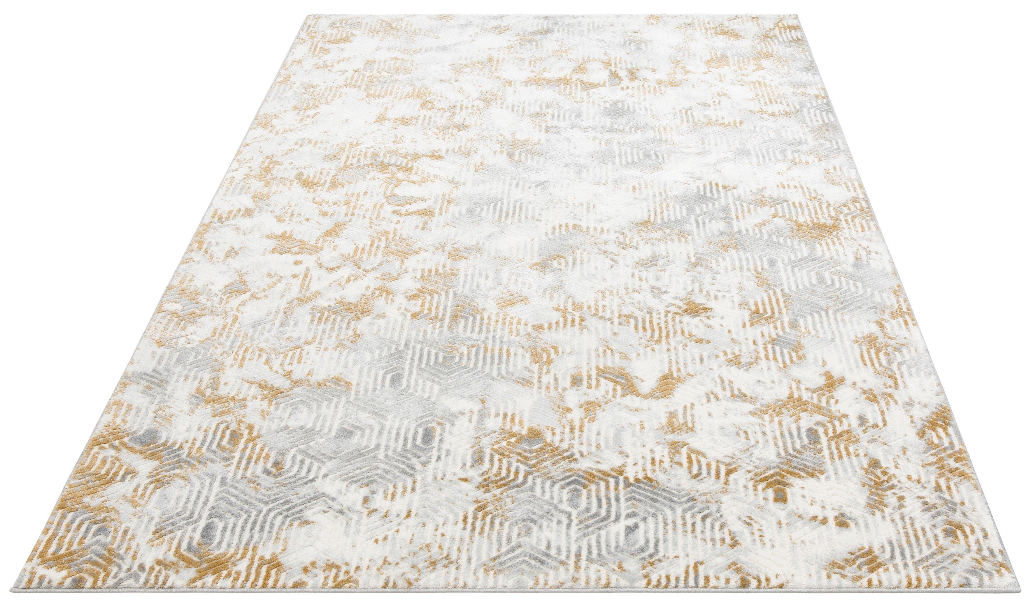 Teppich Bertram, Leonique, rechteckig, Höhe: 12 mm, mit Schrumpfgarn,  Vintage, Wohnzimmer