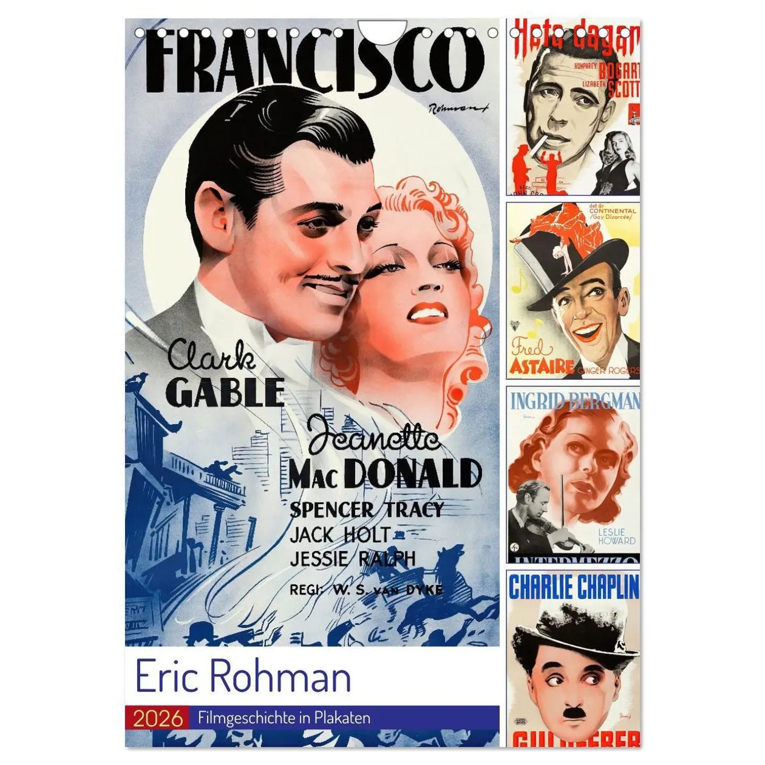 CALVENDO Wandkalender Eric Rohman - Filmgeschichte in Plakaten (Wandkalender 2026 DIN A4...