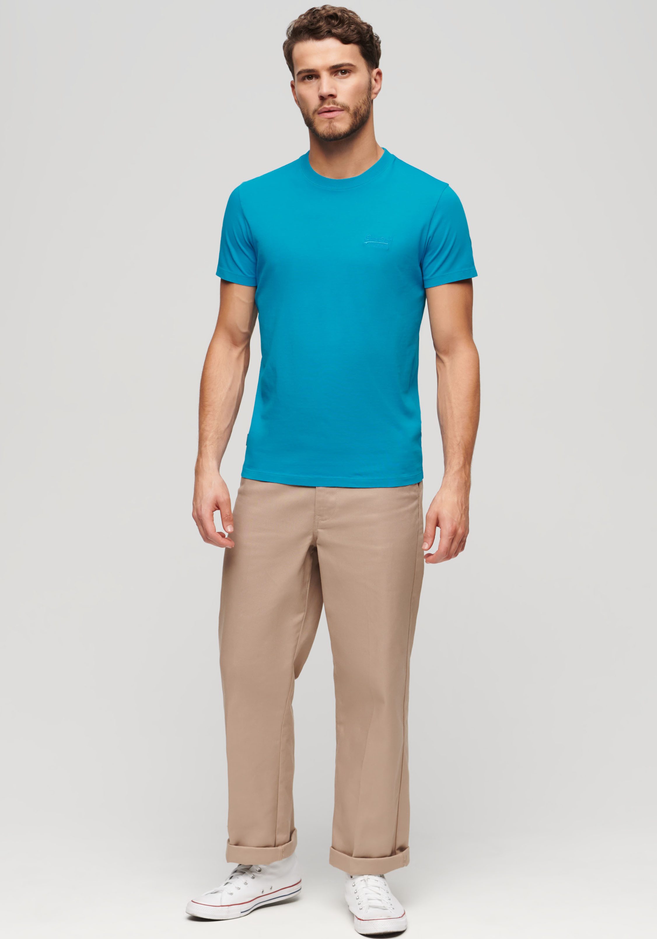 Superdry Rundhalsshirt ESSENTIAL LOGO EMB NEON TEE