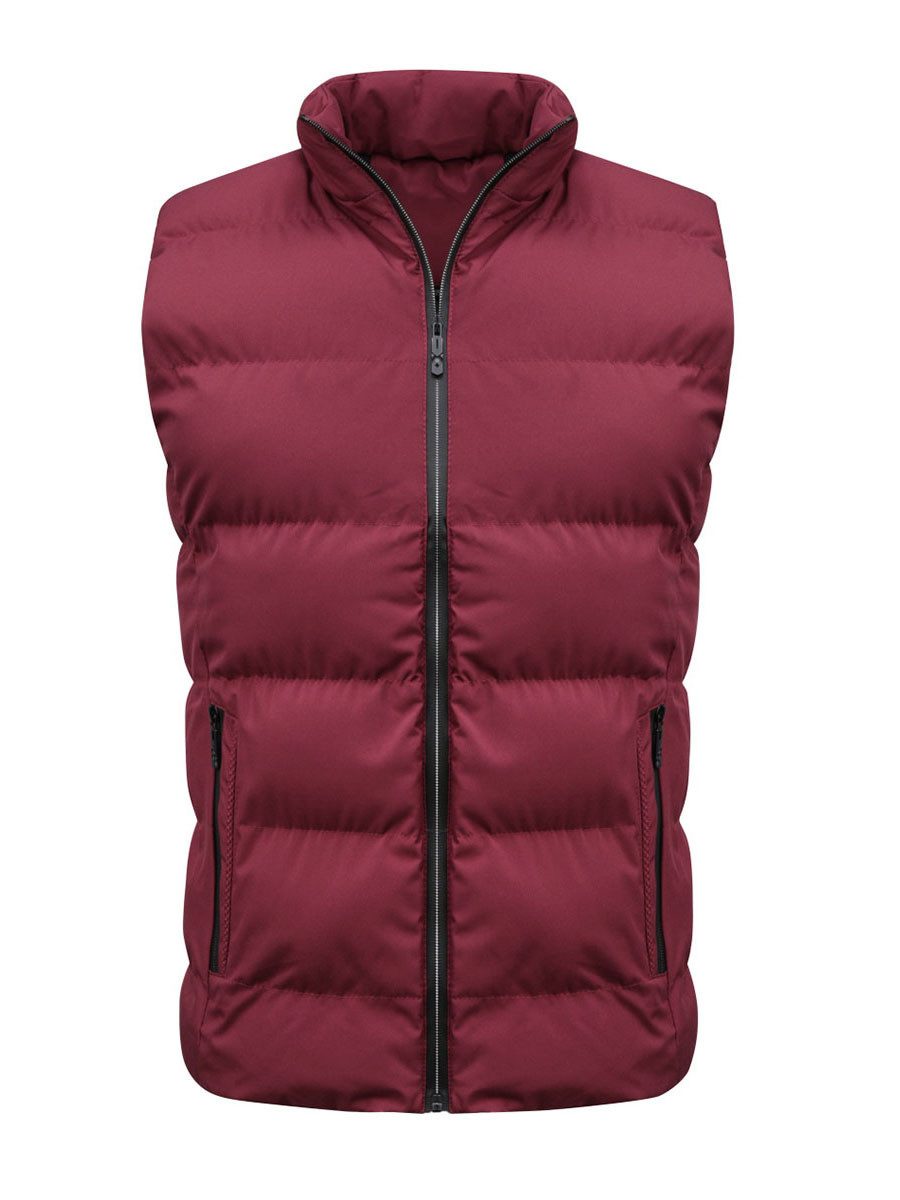 YOUTHUP Steppweste Lässige Herrenweste mit Stehkragen günstig online kaufen