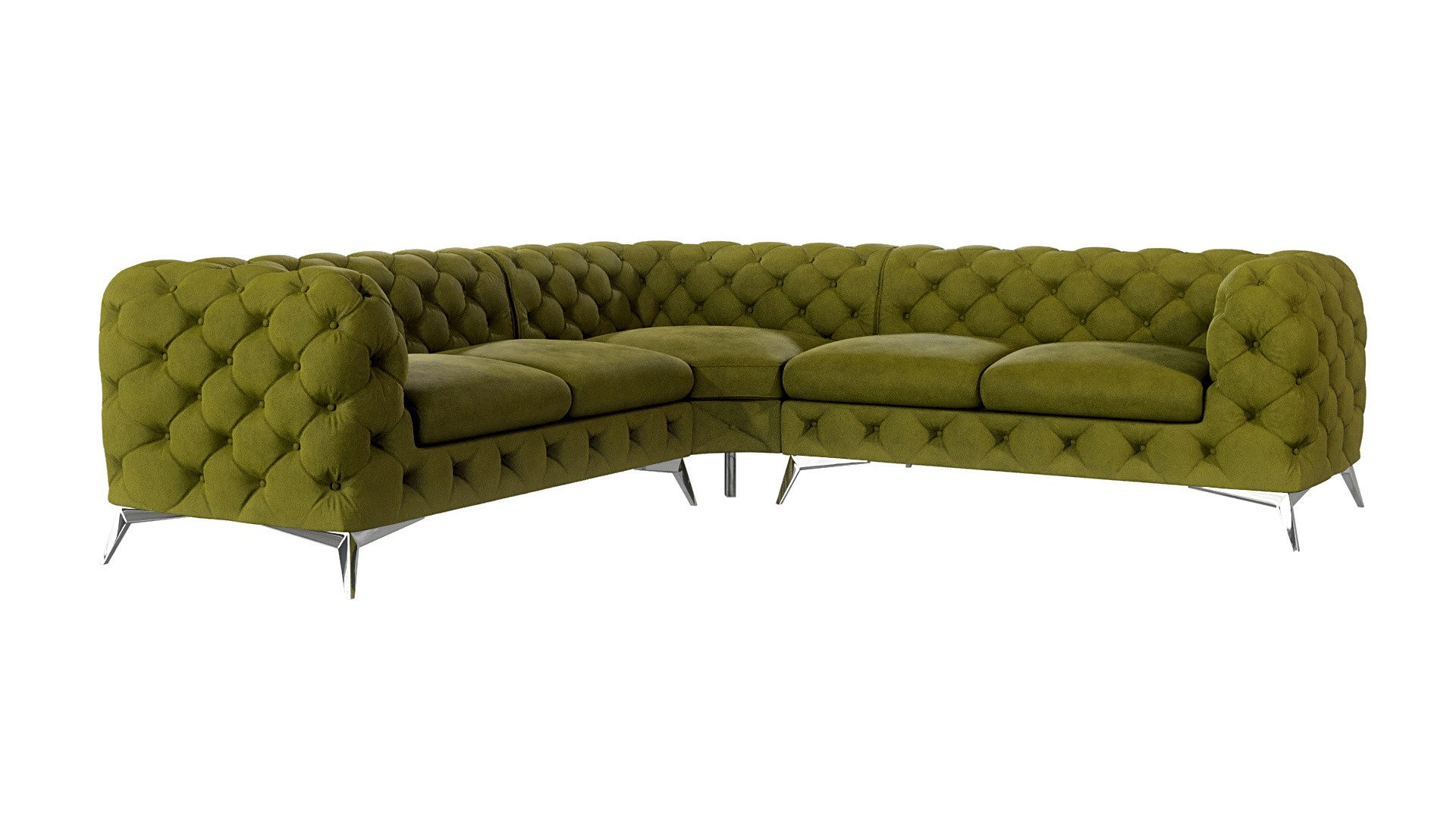 S-Style Möbel Ecksofa Kalina, Chesterfield mit günstig online kaufen