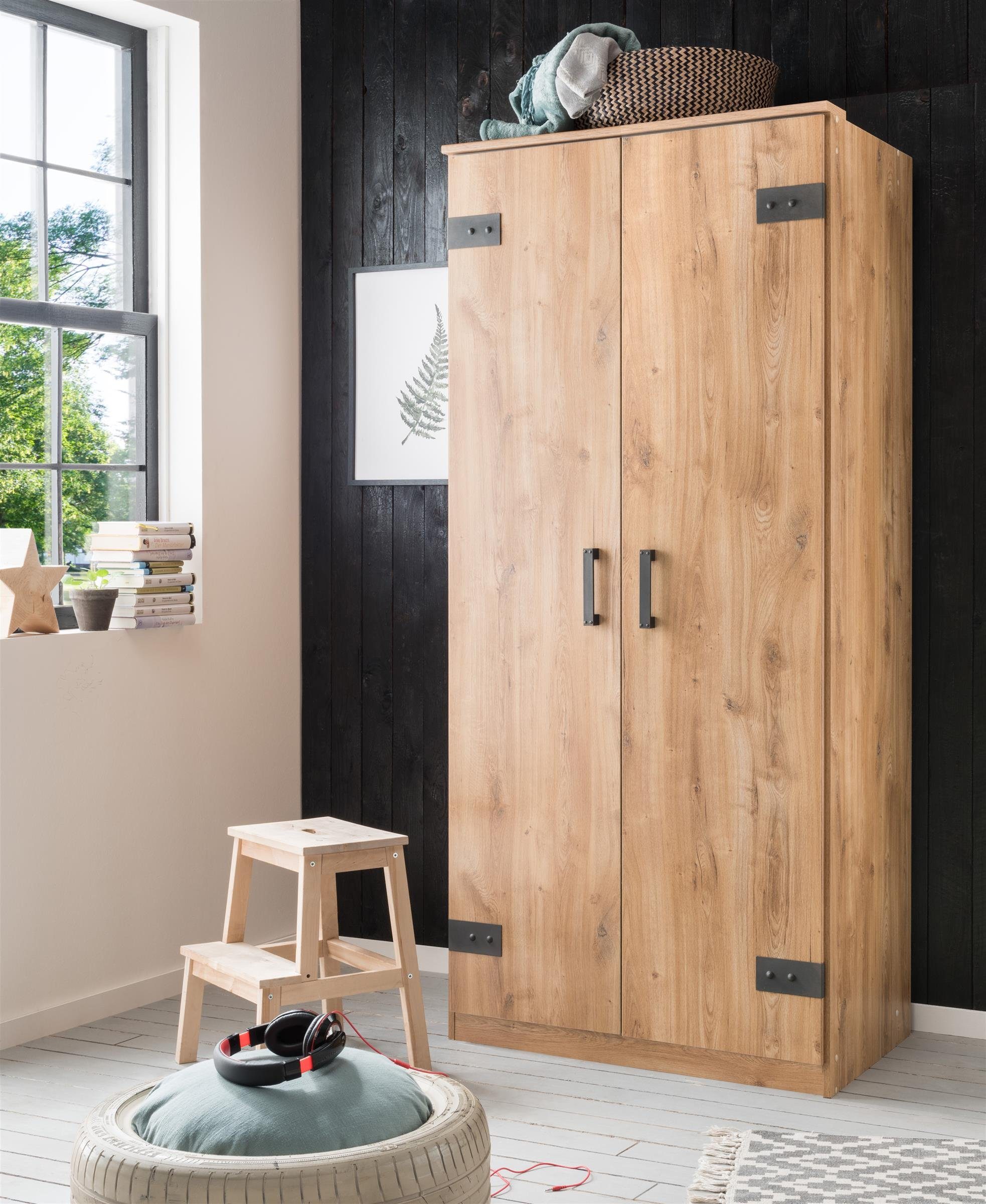 freiraum Kleiderschrank Lothar 90 x 198 x 58 cm (B/H/T)