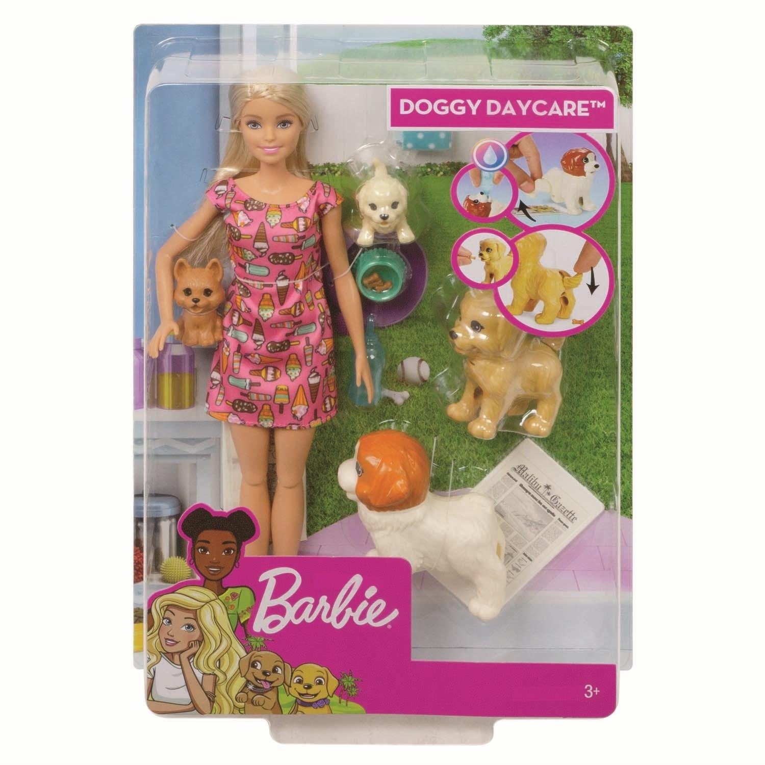 Mattel GmbH Anziehpuppe Mattel FXH08 - Barbie Hundesitterin und Welpen